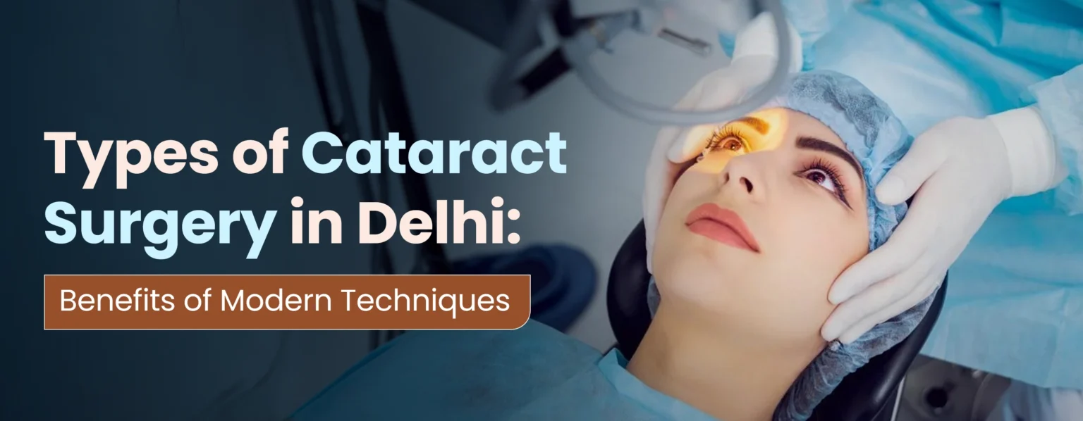 Types Of Cataract Surgery In Delhi: Benefits Of Modern Techniques And Lens Options